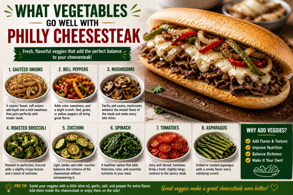 What Vegetables Go Well with Philly Cheesesteak What Vegetables Go Well with Philly Cheesesteak
