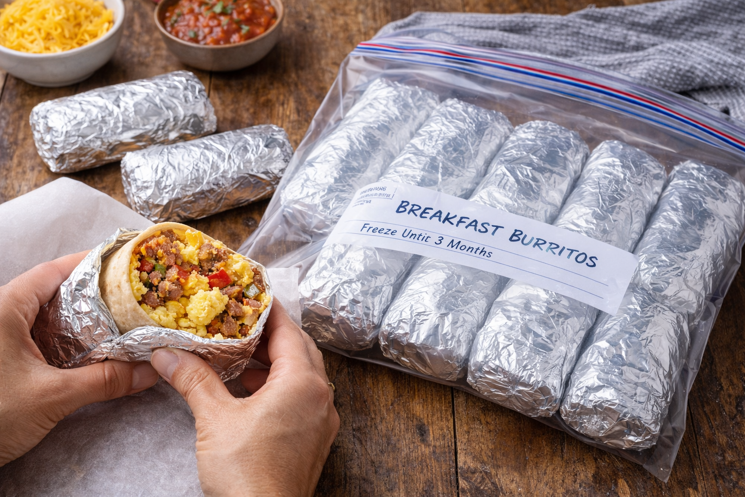 How to Freeze Breakfast Burritos How to Freeze Breakfast Burritos