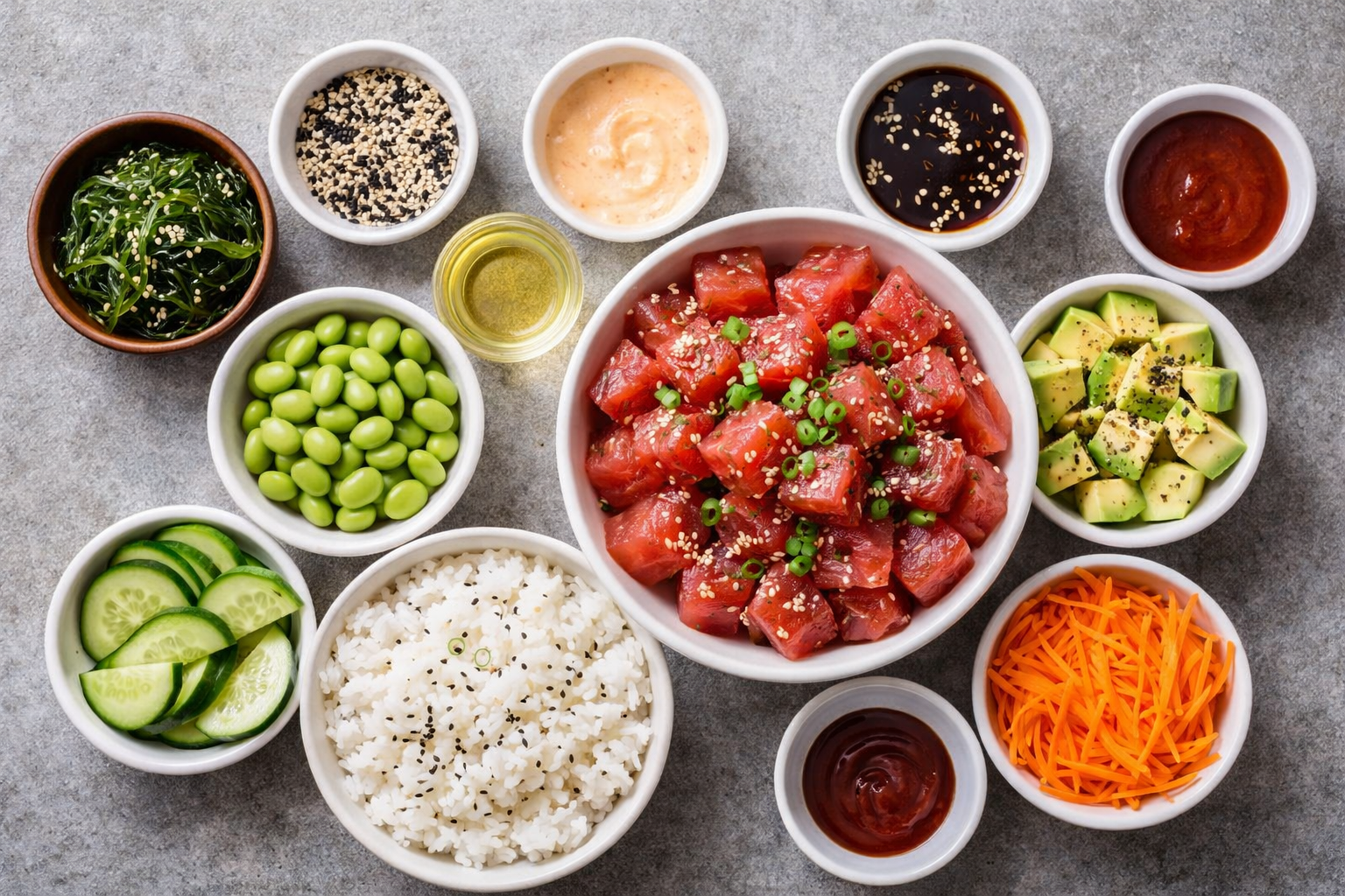 Build Your Own Poke Bowl Ingredients Build Your Own Poke Bowl Ingredients