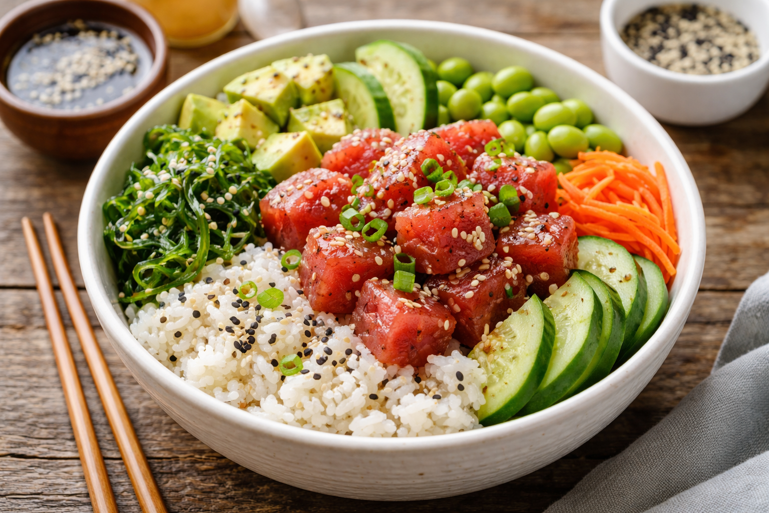 Classic Hawaiian Poke Bowl Classic Hawaiian Poke Bowl