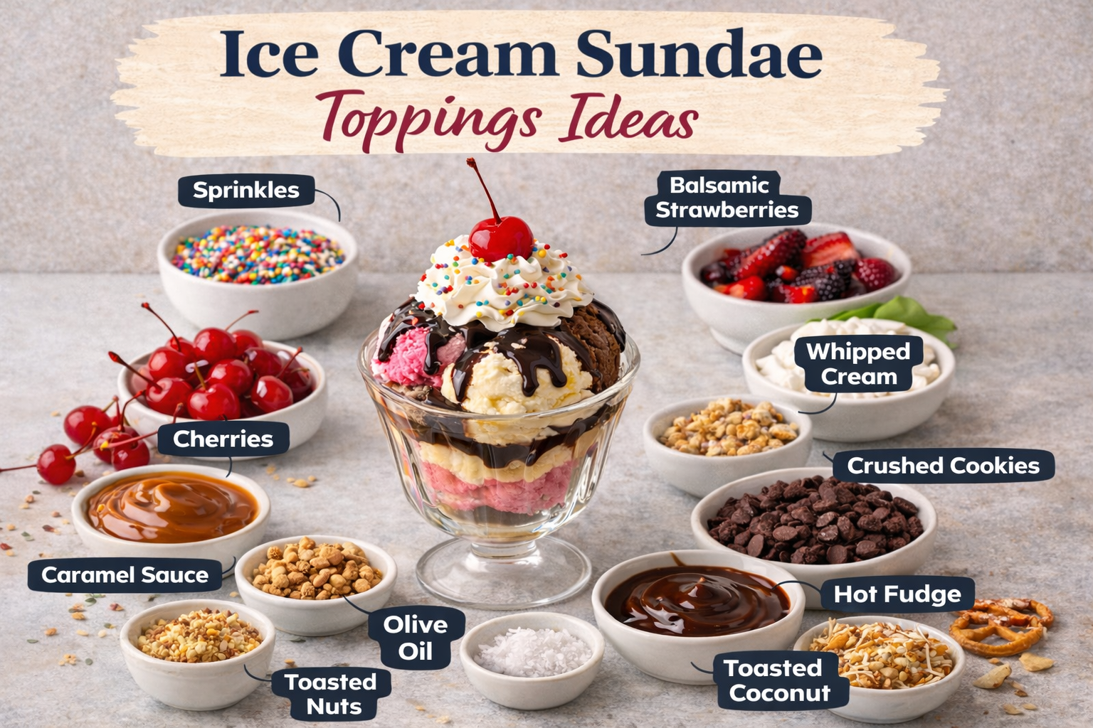 Ice Cream Sundae Toppings Ideas Ice Cream Sundae Toppings Ideas